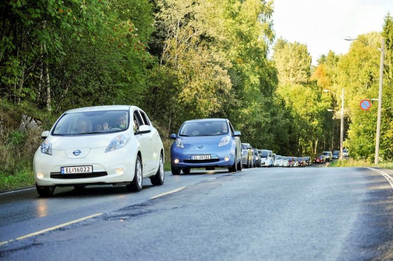 Norweger stehen auf den Nissan Leaf. Foto: werk