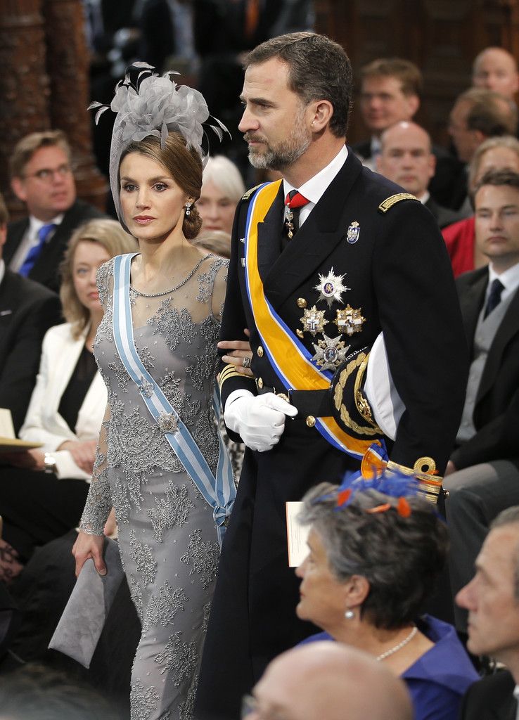 Prinzessin Letizia und Prinz Felipe beim EInmarsch in die Nieuwe Kerk.