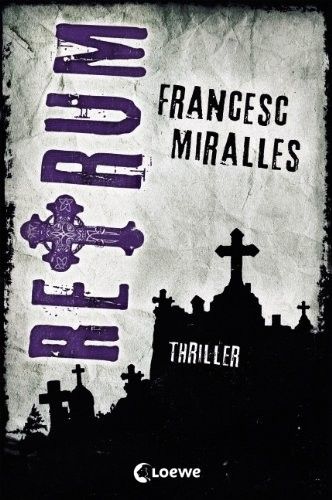 Retrumvon Francesc Mirallesab 13 Jahreerschienen bei Loewe, ISBN 978-3-7855-7038-8, Roman, 345 Seiten, 15,40 EuroInhaltsangabe: Nach dem Tod seines Zwillingsbruders ist Christian zum Einzelgänger geworden. Am liebsten verbringt er seine Zeit auf dem Friedhof. So lernt er Alexia, Robert und Lorena kennen. Sie nennen sich Retrum und übernachten regelmäßig auf Friedhöfen, um mit Toten in Kontakt zu treten. Christian ist von Alexia völlig fasziniert und schließt sich der Clique an. Doch er weiß nicht, dass er damit das Tor zu einer Welt voller dunkler Schatten und düsterer Offenbarungen öffnet. Denn was als Spaß beginnt, wird zur tödlichen Gefahr.