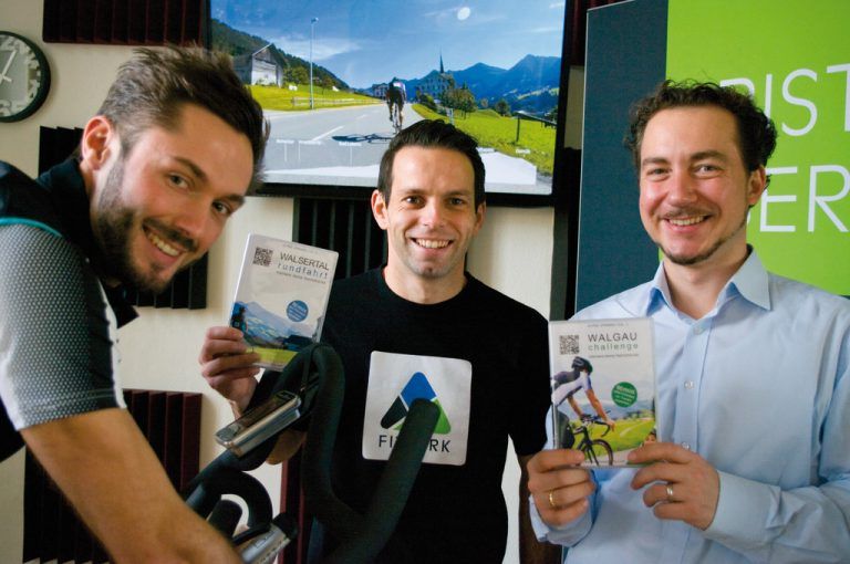 Setzten eine sportliche Idee um: Thomas Meyer, Mike Zech und David Böckle (v. l.).  Foto: Rayou  