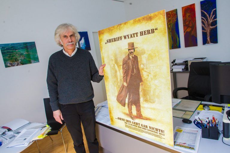„Sheriff Wyatt Herb“ alias Direktor Herbert Bereuter.