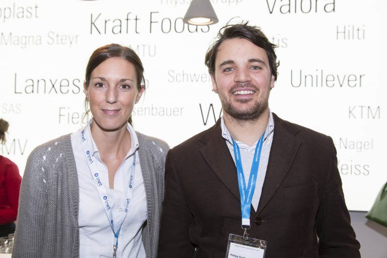 Simone Deitmer (Zumtobel) und Philipp Kugler (Rauch).