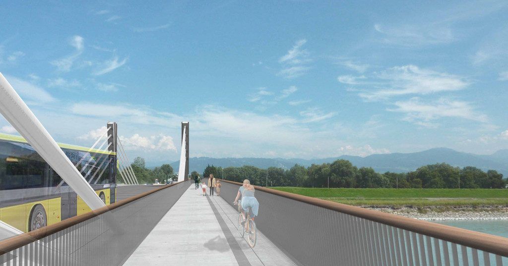 Unklarheit über Baubeginn und Finanzierung der neuen Rheinbrücke von Fußach nach Hard.