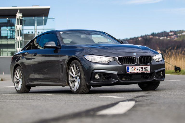 Souverän, dynamisch und elegant im Auftritt: Das zweitürige 4er-Coupé gibt wahrlich eine gute Figur ab. Fotos: VN/hartinger