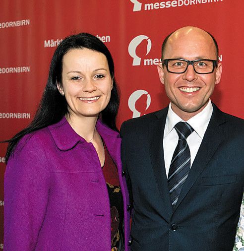 SP-Klubobmann Michael Ritsch mit Yvonne Bereuter.