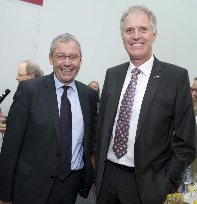 Statthalter Karlheinz Rüdisser (l.) mit Gerhard Huber (Wucher).