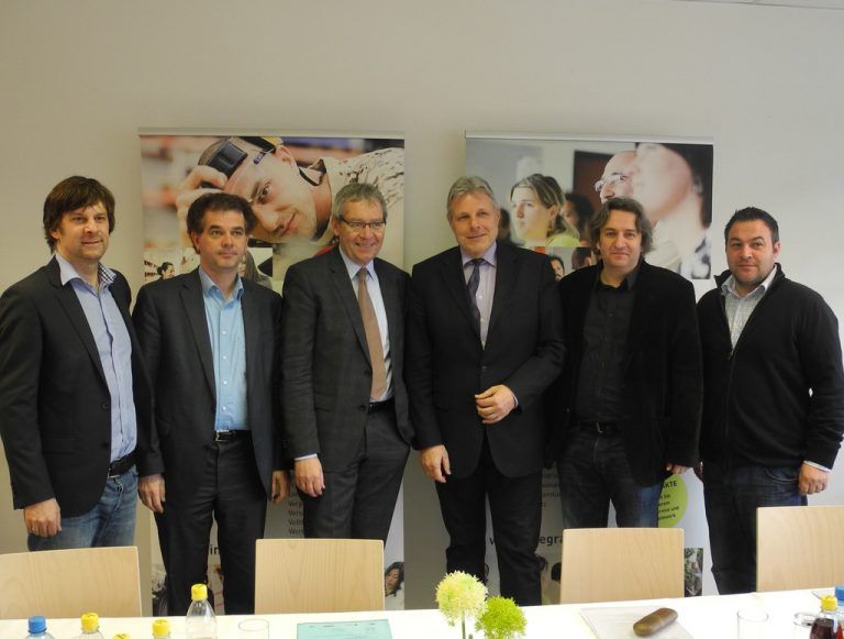 Stefan Koch, Christoph Jenny, Karlheinz Rüdisser, Anton Strini, Michael Tinkauser, Robert Baljak (v. l.).