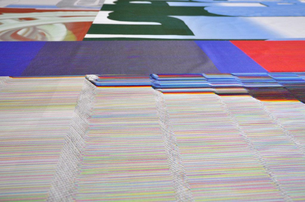 Textile Rauminstallation im Kunstraum Engländerbau