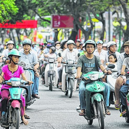 Mopeds in Ho Chi Minh Stadt
