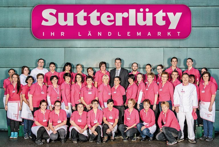 Top-Team für Top-Einkaufsvergnügen: Die Mannschaft des Sutterlüty-Ländlemarktes wartet auf die Kunden.