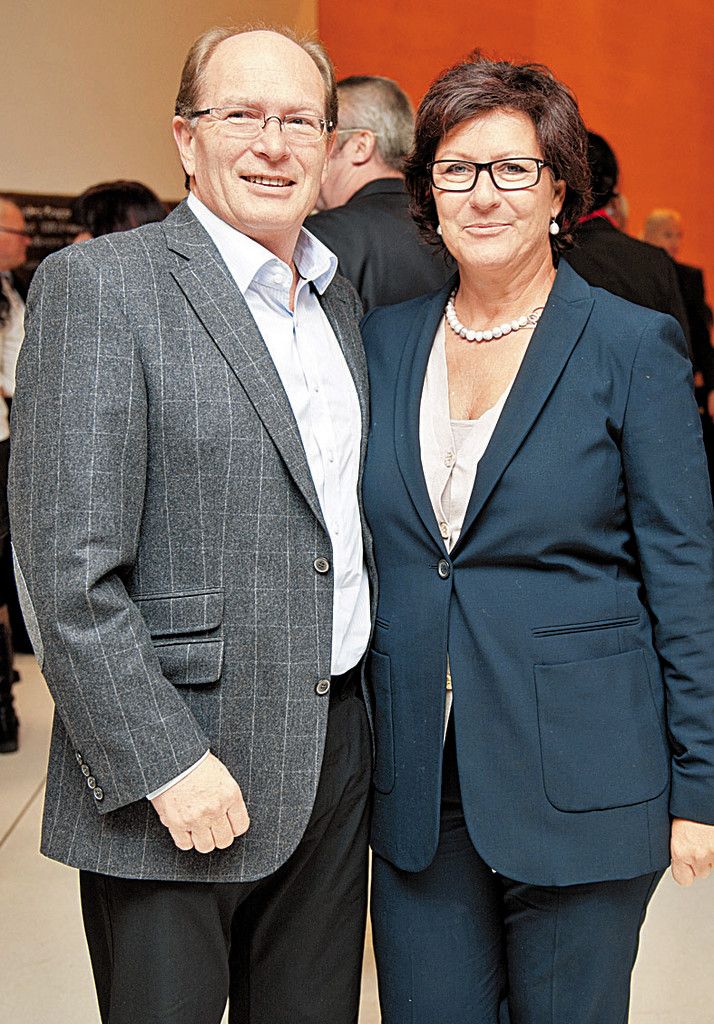 Unternehmer Gerhard Blum mit Brigitte.