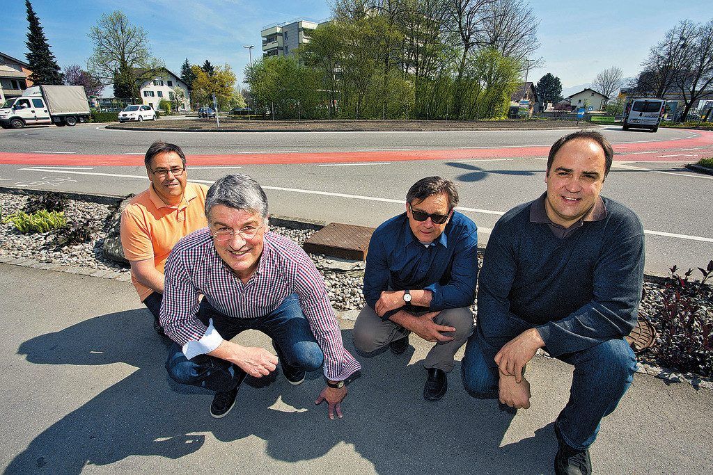 Der Engel-Kreisverkehr wird von einer Gruppe Privatpersonen gestaltet und bewirtschaftet.