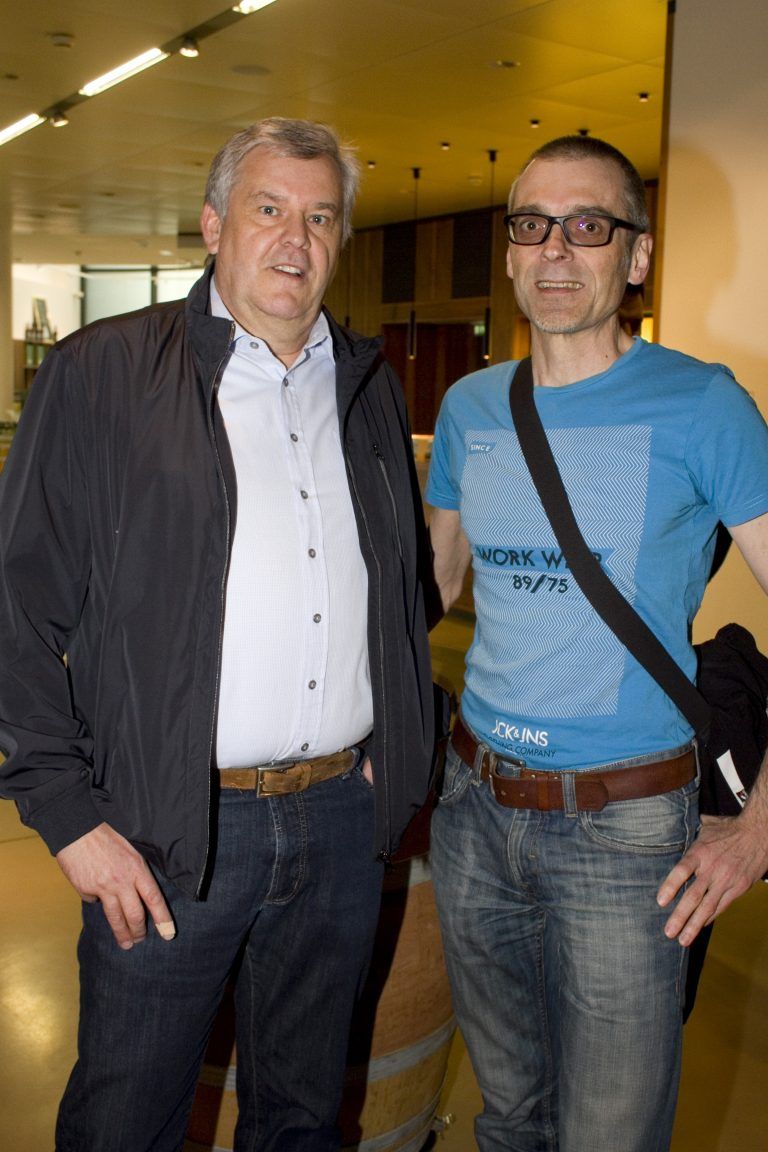 Andy Kürsteiner (Kral) und Softwareentwickler Günter Schmid.
