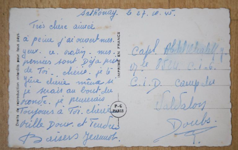 „. . . wenn ich am Ende der Welt wäre, würde ich immer an dich denken ...“ Berührende Liebesbriefe von Johnny aus Marokko im Jahre 1945.