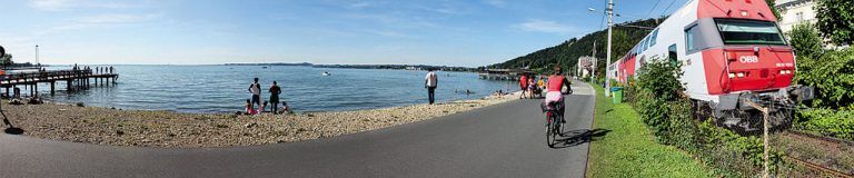 Wie sähe das wohl aus, wenn die Bahn unter der Erde verliefe? Die neue Genossenschaft „mehramsee eGen“ will sich nicht mit einem „geht nicht“ abspeisen lassen. Fotos: Mehr am See, Foto: VN/Matt