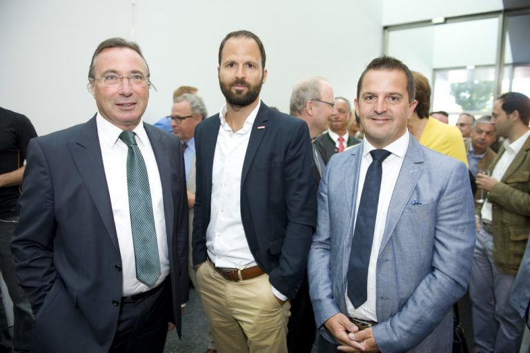 WK-Direktor Helmut Steurer (l.) mit WK-Wirtschaftspolitiker Marco Tittler und Jürgen Kessler (Wirtschaftsbund).