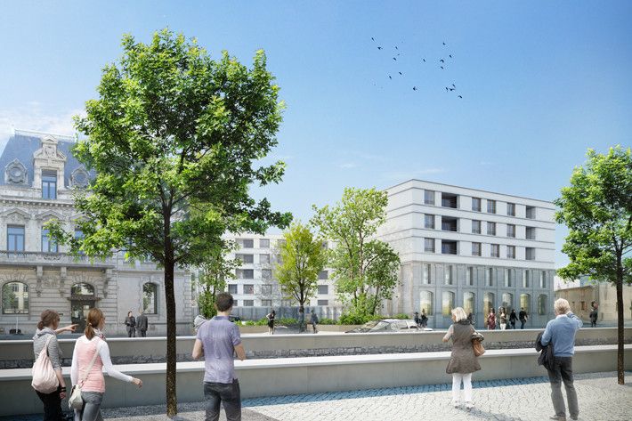 Wohnbauprojekt des Büros Baumschlager Eberle in der französischen Stadt Valence.