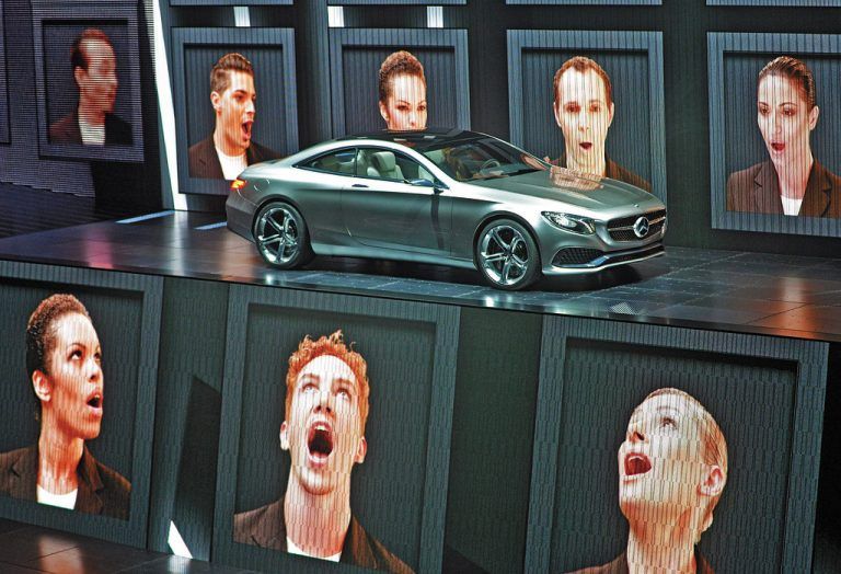 Wow! Staunen löst dieses Konzeptauto, das S-Klasse-Coupé, aus.