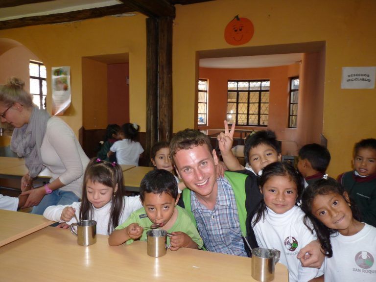 Zadra in einer Schule in Ecuador: Hier werden Kinder mit Behinderung in den Schulalltag integriert. Fotos: privat