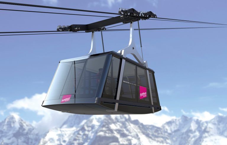 Windschnittig: So sehen die Gondeln der neuen Schithornbahn im Berner Oberland aus. Werk