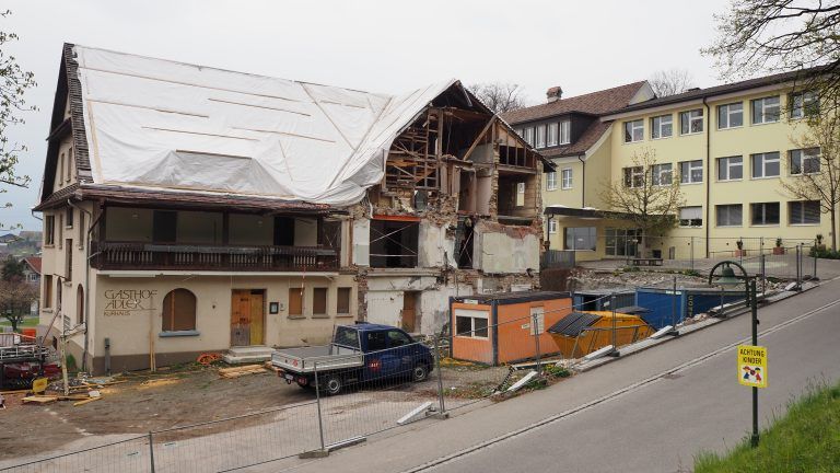 Baustart beim  Koblacher „Adler“