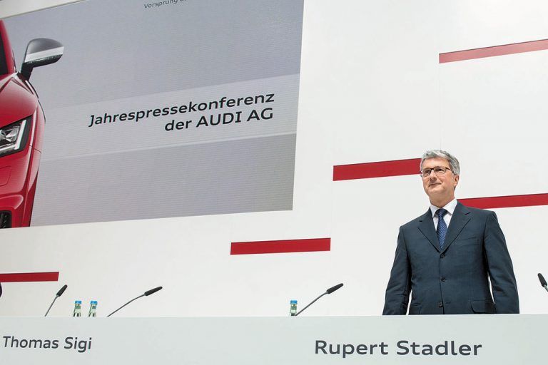 Absatz- und Umsatzrekorde: Gute Laune bei Audi-Chef Rupert Stadler.