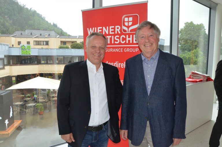 Altacher Abordnung: Lebensmittelhändler Werner Gunz und Kuno Riedmann.