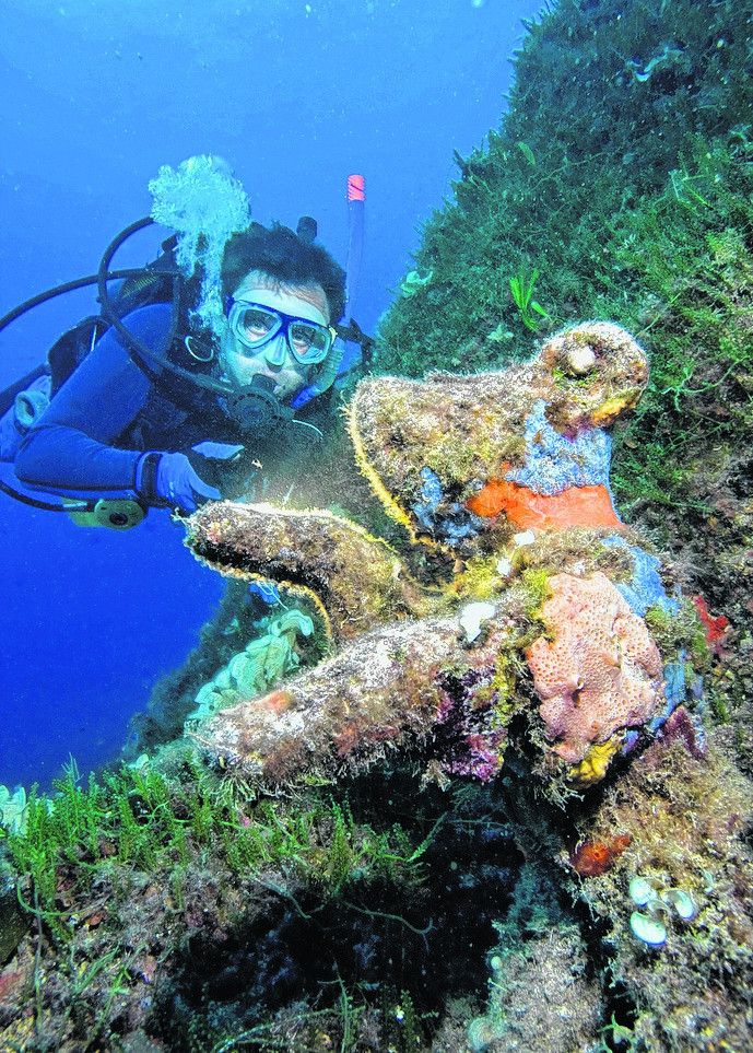 Fische, Wracks und Korallen