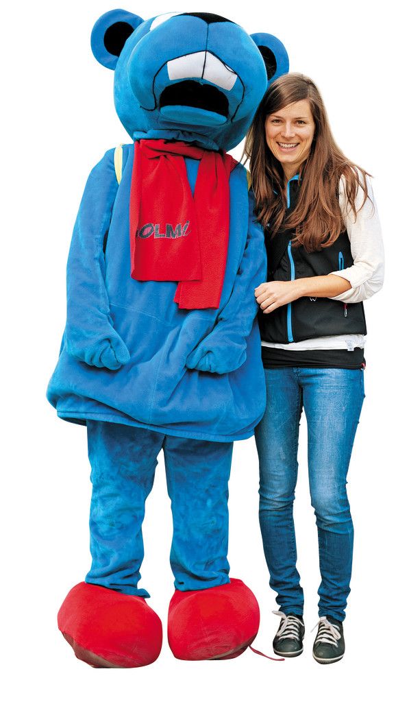 Auch Golmi, das Maskottchen vom Golm, war mit von der Partie.