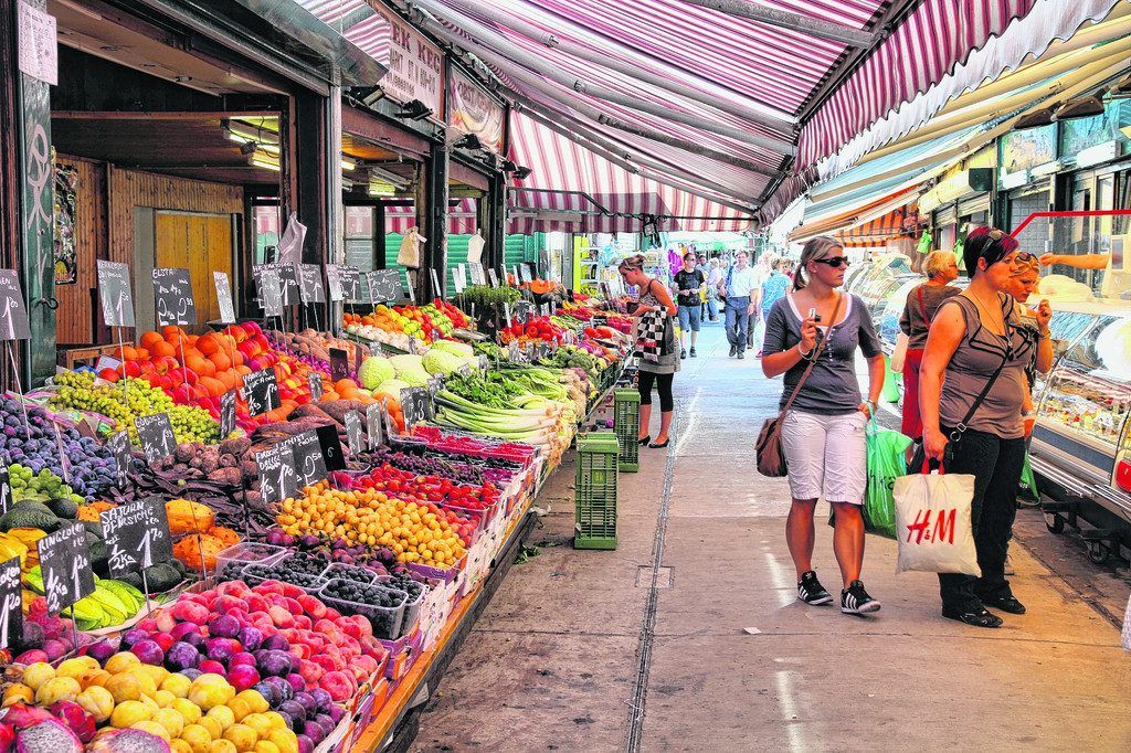 Südländisches Flair am Wiener Naschmarkt
