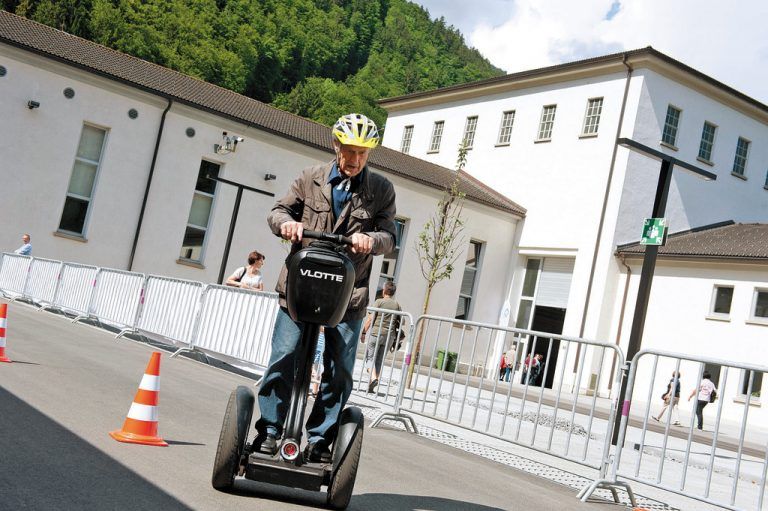 Auf dem Segway war Gleichgewicht gefragt.