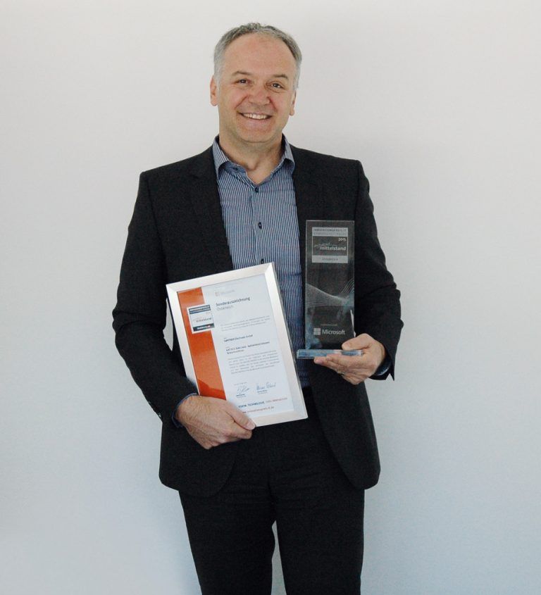 Auszeichnung: Gantner-Geschäftsführer Elmar Hartmann.