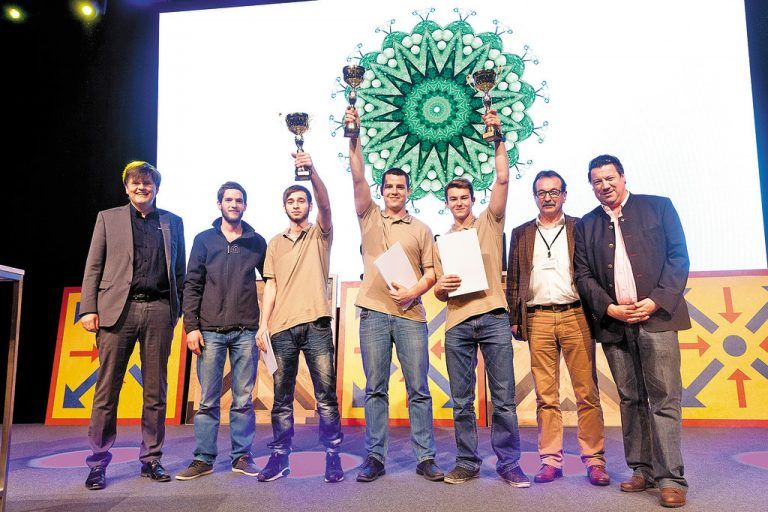 Bernhard Feigl, Benjamin Fröwis (WM-Sieger), Adam Aslachanov, Sieger Martin Bischof, Florian Pichler, Walter Eberle, Georg Mayrhofer.