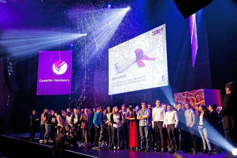 Bregenz am 14.3.2014 WKV Wirtschaftskammer Vorarlberg Freisprechfeier Lehrabschlussfeier Werkstattbuehne Festspielhaus