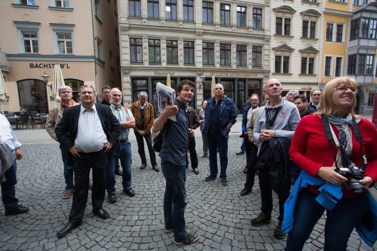 Cityguide Arno aus Leipzig führte mit viel Charme und Wissen durch die Stadt.