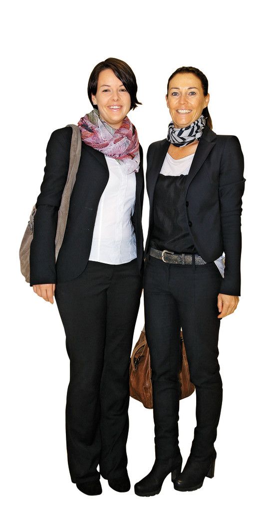 Damen unter sich: Karin Böhler (l.) und Carolin Frei.