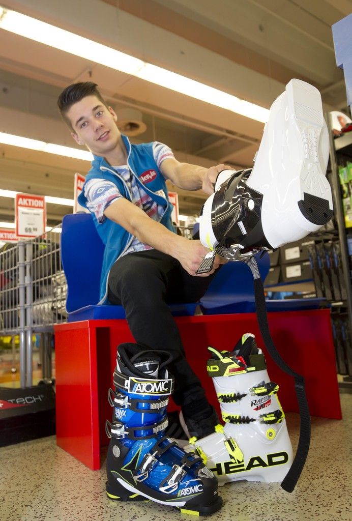 Dario Fink verbindet mit seiner Berufswahl zum Einzelhändler mit Schwerpunkt Sportartikel gleich zwei große Leidenschaften.