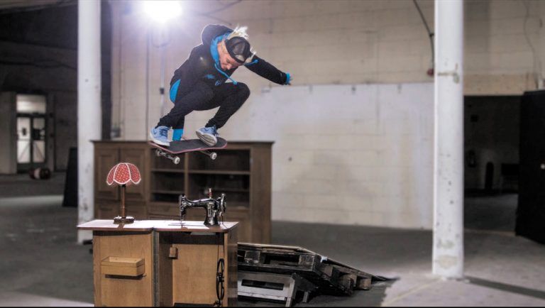 Das Skatevideo „Cold weehls“ von Melanie Schneider beeindruckt durch die visuellen Effekte.