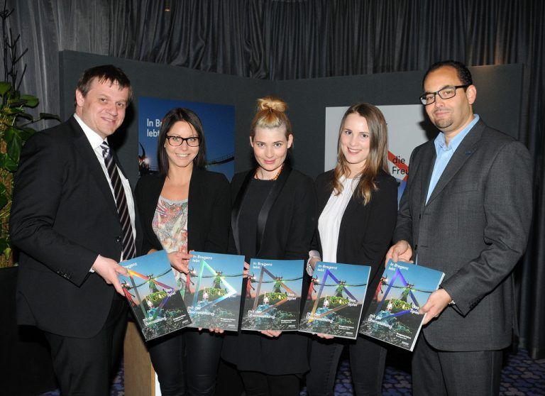 Das Team des Bregenzer Stadtmarketings durfte sich in Berlin freuen. Foto: SMB