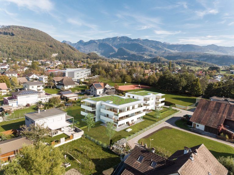 Das Wohnbauprojekt Duett No 09 entsteht im Herzen des Rheintals.Bild: INSIDE96