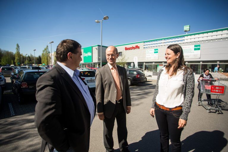 Der Bau- und Gartenmarkt in Lauterach wird täglich sehr gut frequentiert.