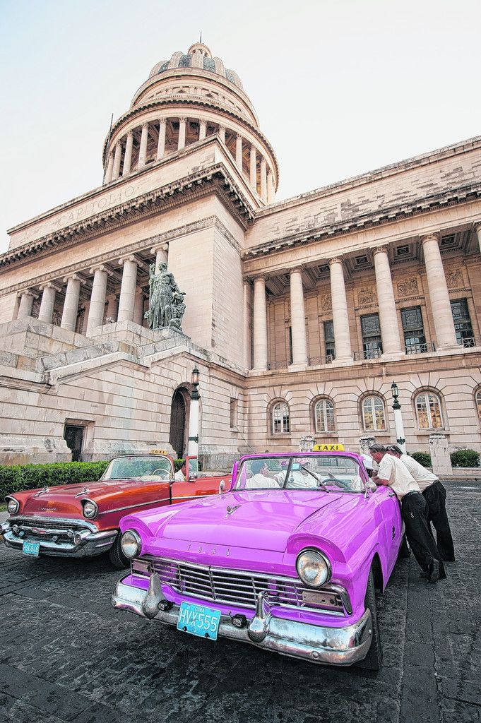 Die alten Autos sind nicht nur eine Touristenattraktion.