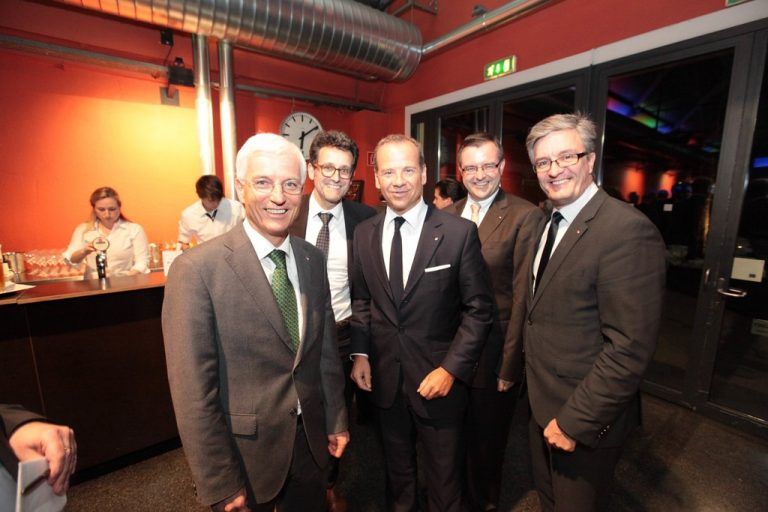 Die BTV war mit dem gesamten Vorstand vertreten: v. l. Mathias Monder, Gerhard Burtscher, Peter Gaugg, Mario Papst und Michael Perger.