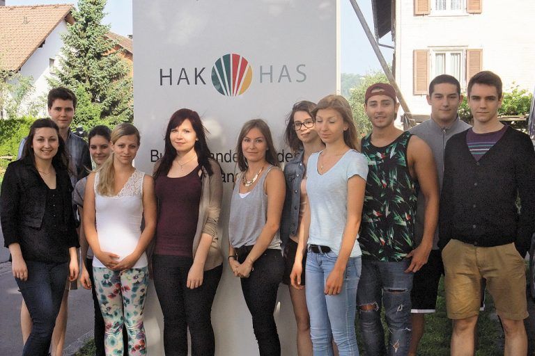 Die Marketing-Gruppe der HAK Lustenau. Fotos: HAK Lustenau