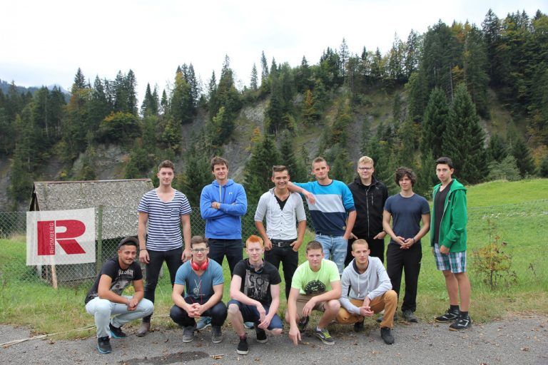 Die neuen Lehrlinge waren Ende vergangener Woche im Ebnit auf dem Lehrlingscamp.