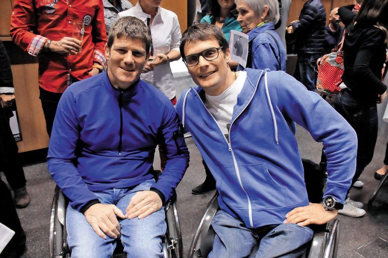 Die vierfachen Paralympics-Teilnehmer Thomas Bechter (l.) und Jürgen Egle.