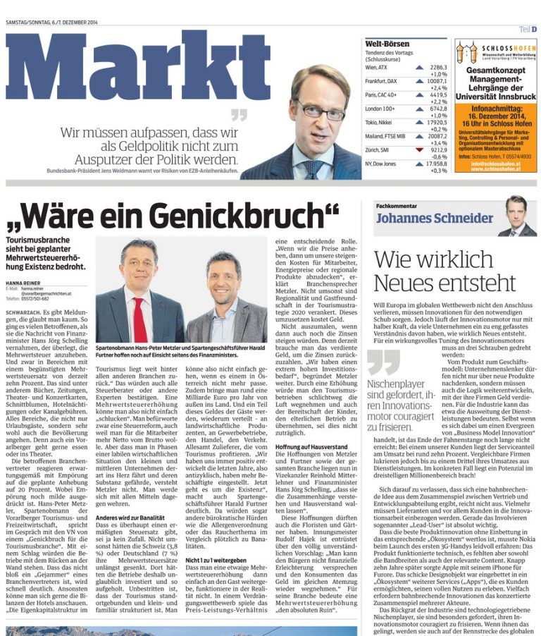 Die VN berichteten am 6. Dezember.  