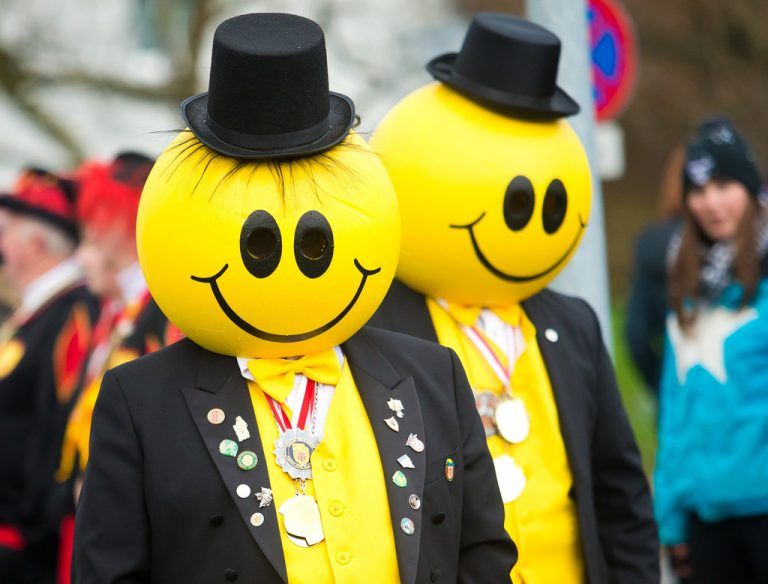 Diese beiden hatten sichtlich Spaß am närrischen Treiben.