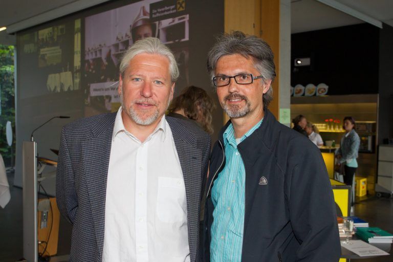 Dornbirner Jugendkoordinator Elmar Luger (r.) und sein Bludenzer Kollege Oliver Mössinger.