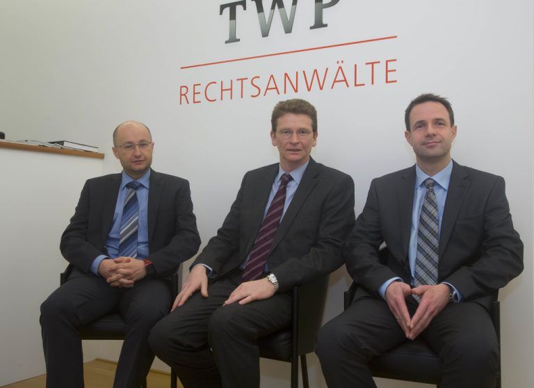 Dr. Alexander Wittwer, Dr. Viktor Thurnher, Mag. Lukas Pfefferkorn – die Gesellschafter der Kanzlei. VN/Paulitsch